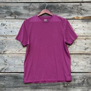 J. Crew Knit Goods Broken In Cotton Maroon Tee Men’s Size Medium